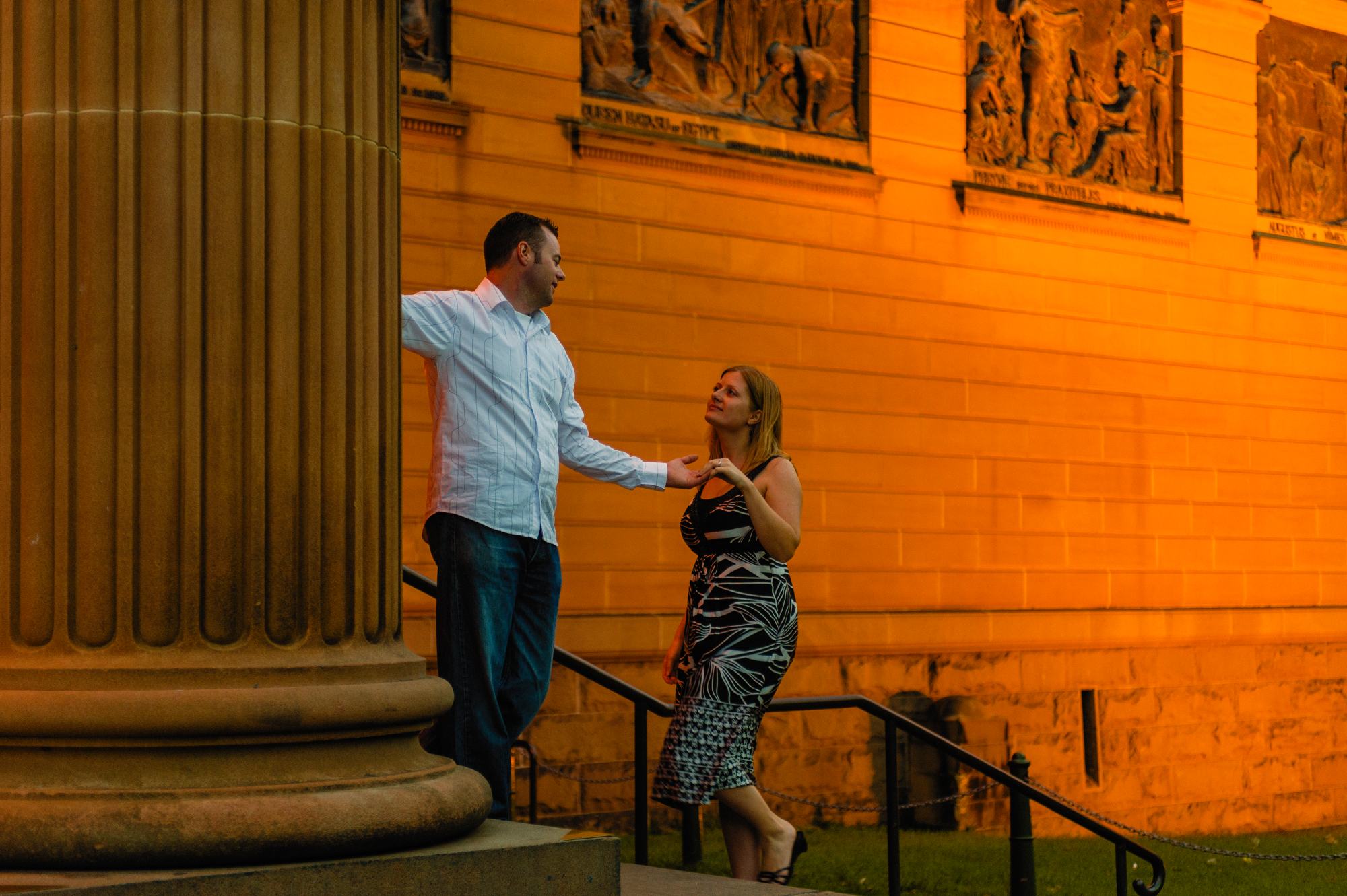 NSW Art Gallery Engagement Photos