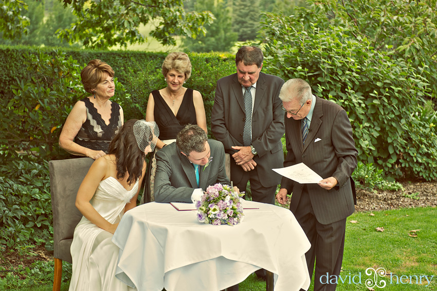 signing the register