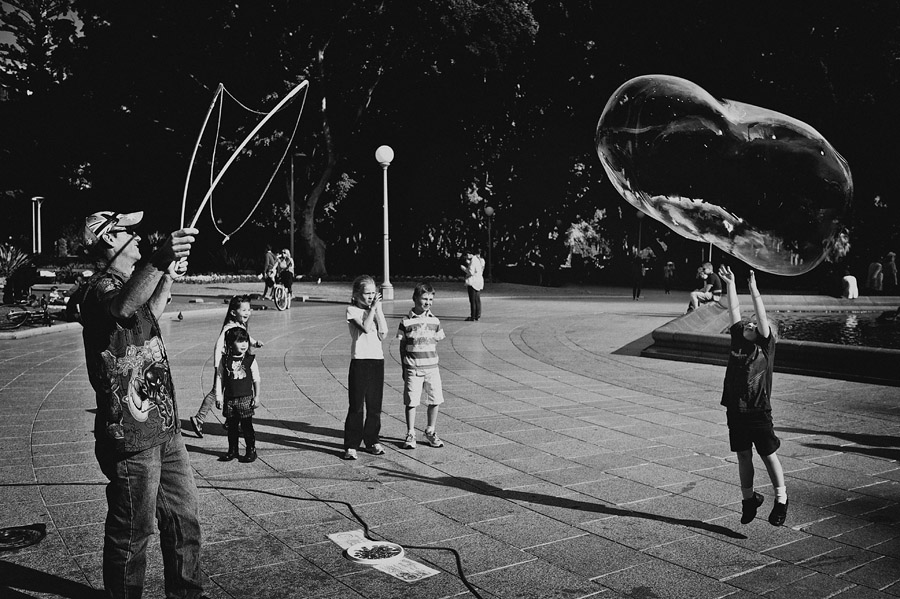 Sydney Hyde Park Bubble Man
