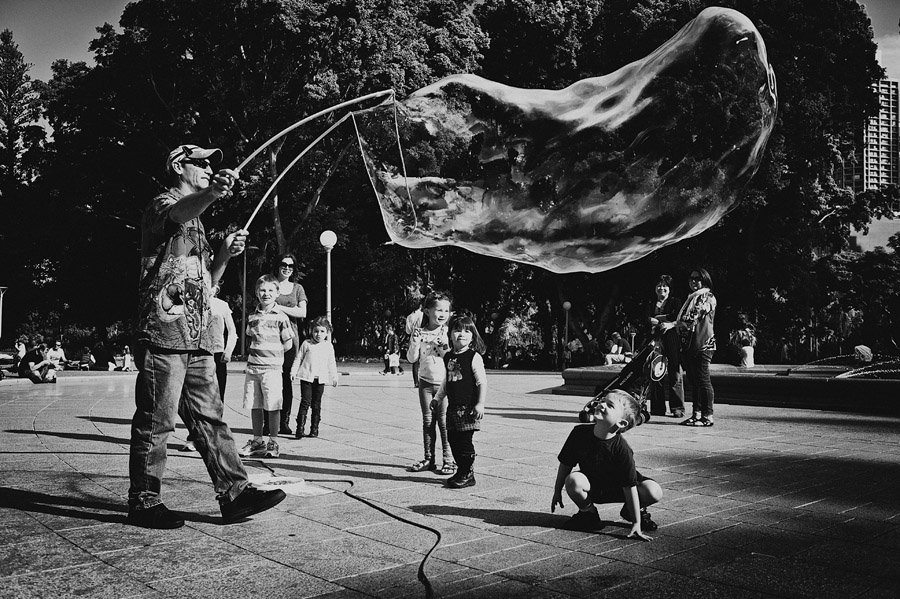 Sydney Hyde Park Bubble Man