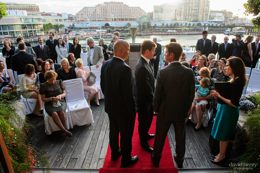 Wedding ceremony at L'Aqua