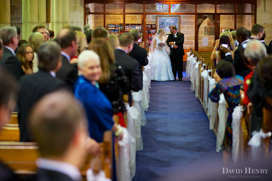 Wedding ceremony at All Saints Church Parramatta
