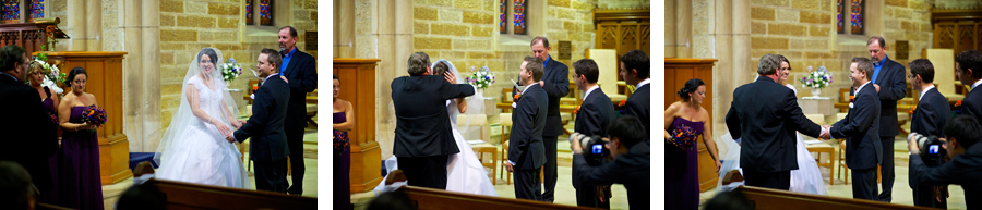 Wedding ceremony at All Saints Church Parramatta