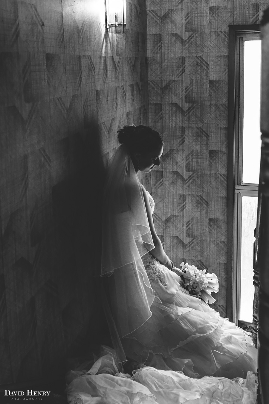 Bride getting ready to leave home