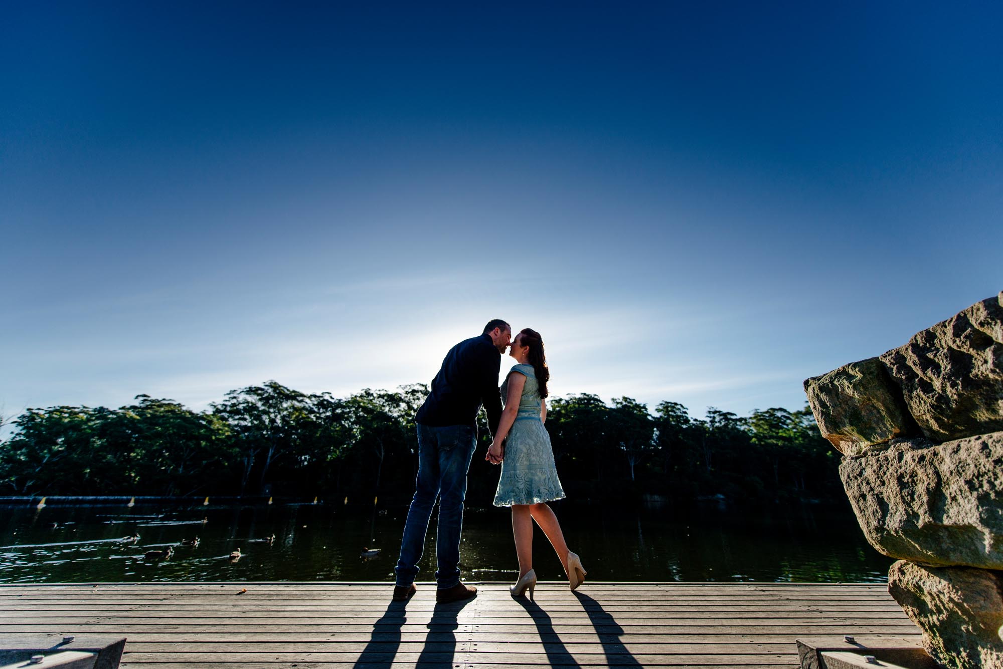 Neil and Emma at Lake Parramatta
