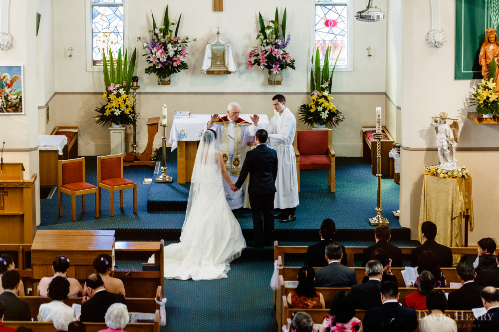 Wedding Ceremony at St Michaels Catholic Church