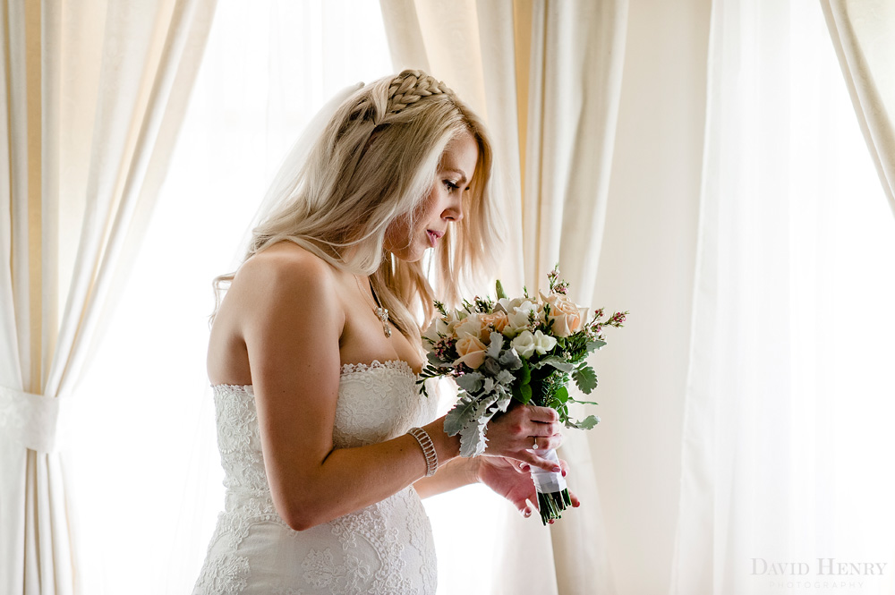 Bride getting ready at home in Pymble
