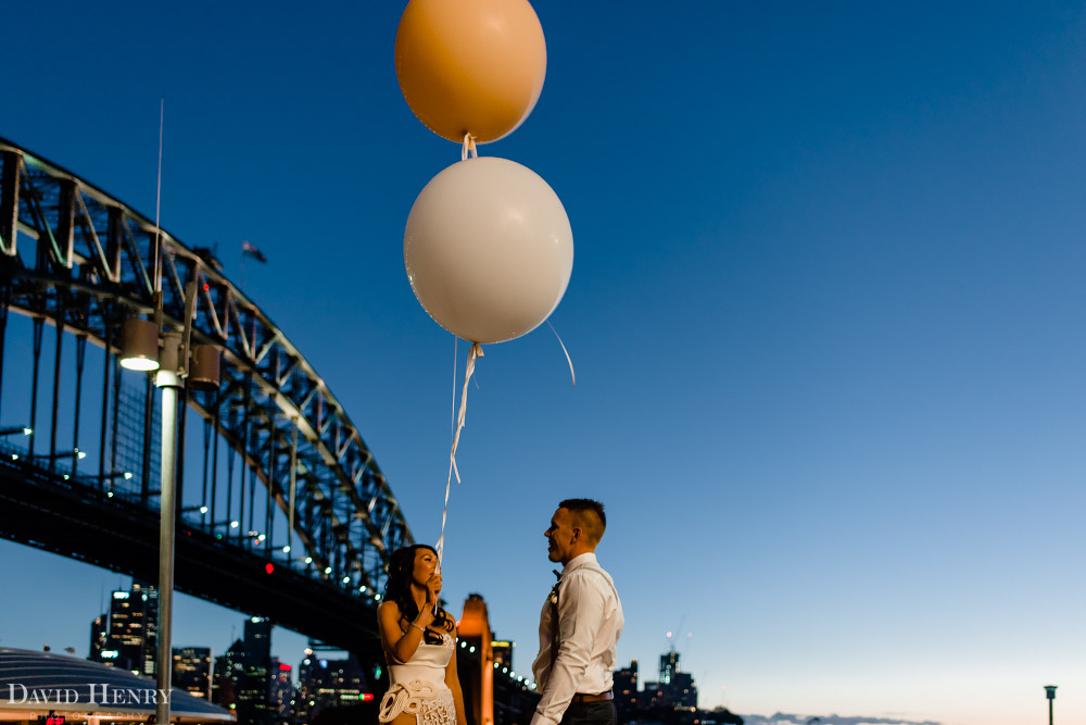 Sydney Harbour Bridge Wedding Balloons