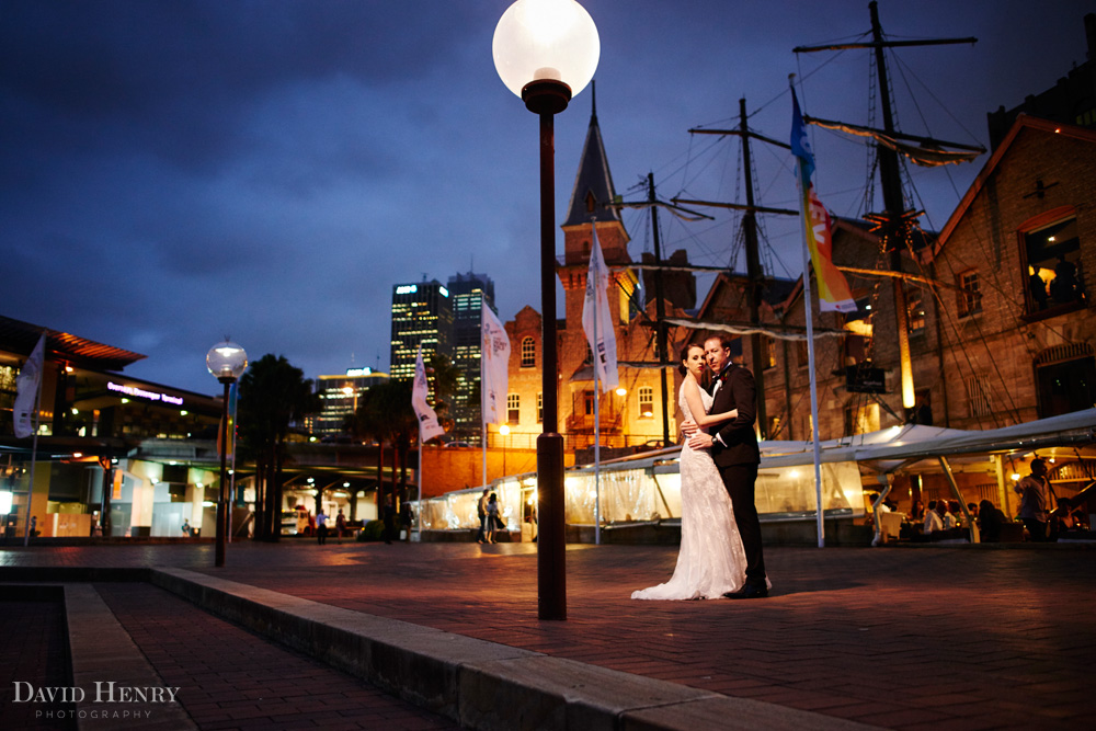 Wedding photos dockside in Sydney