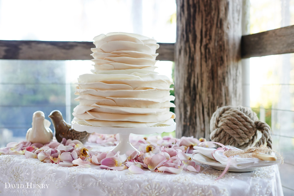 Beautiful wedding cake by Leah Burley