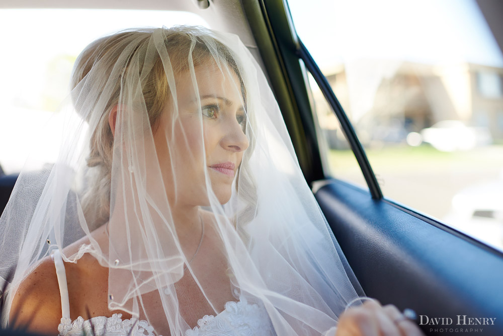 Our bride on her way to her wedding ceremony