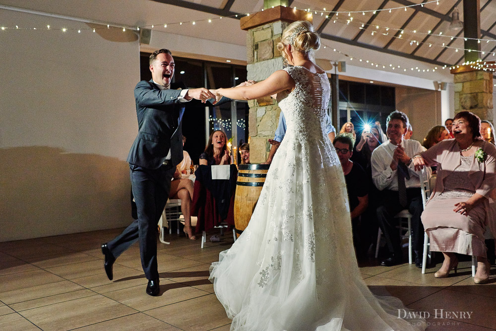 First dance for bride and groom in Hunter Valley