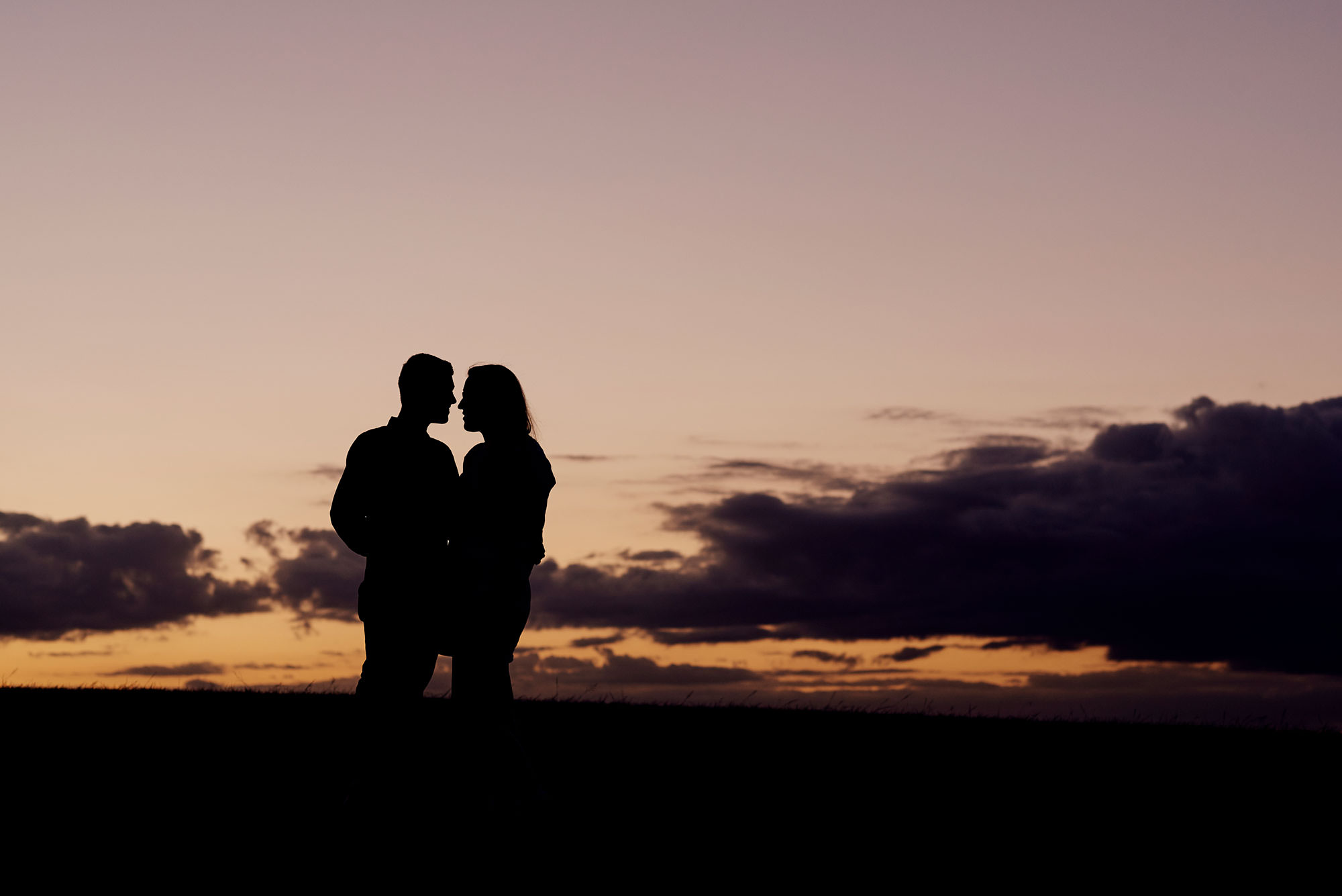 Sunset Engagement photos at Nurragingy Reserve