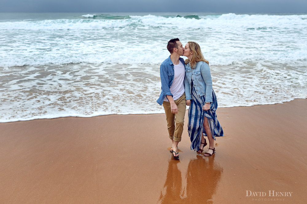 Engagement photos at Mona Vale Beach