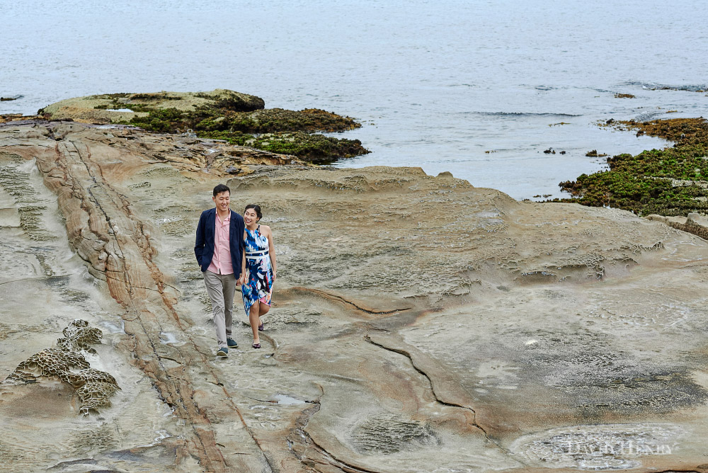 Walking on the rocks at Balmoral