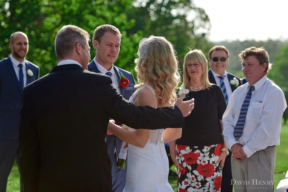 Wedding ceremony at Pymble Golf Club