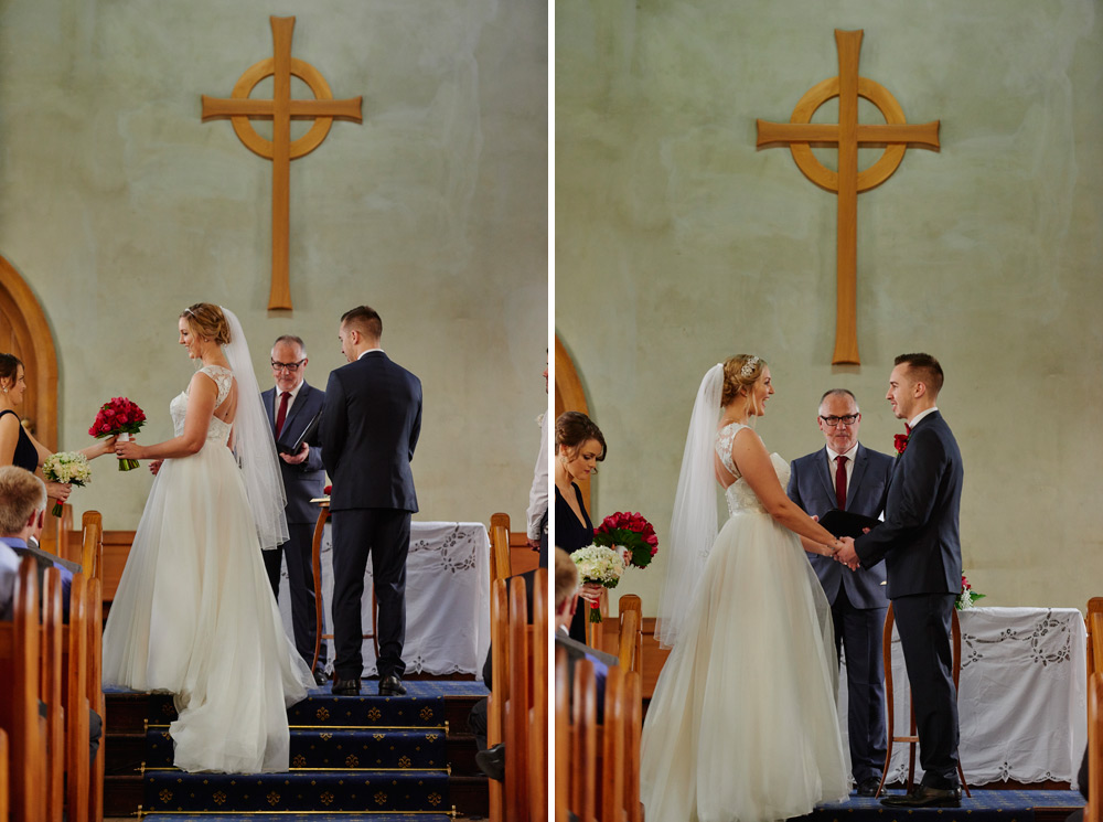 Wedding ceremony at Abbotsford Presbyterian Church