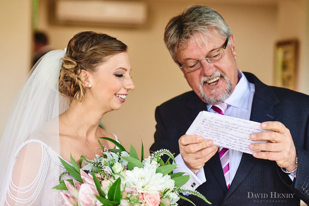 Bride with her dad