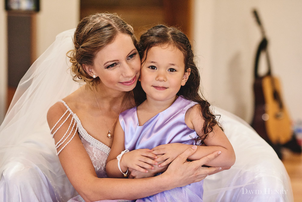 Bride with niece