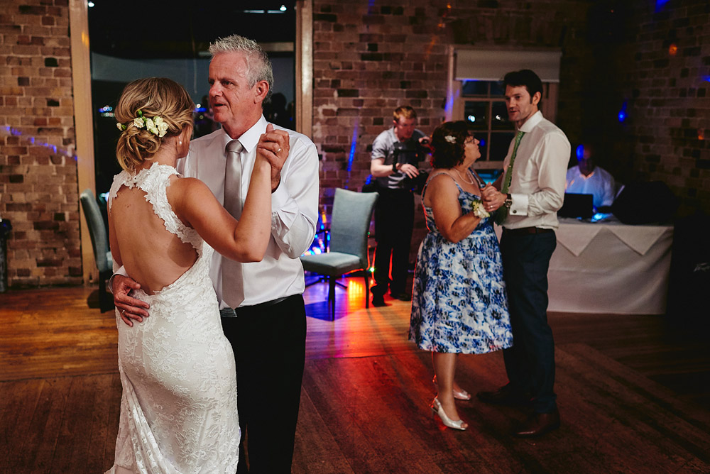 Dancing with their parents