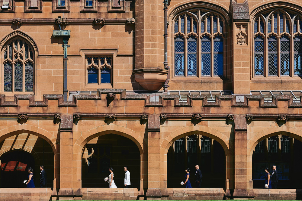 Wedding photos at Sydney Uni
