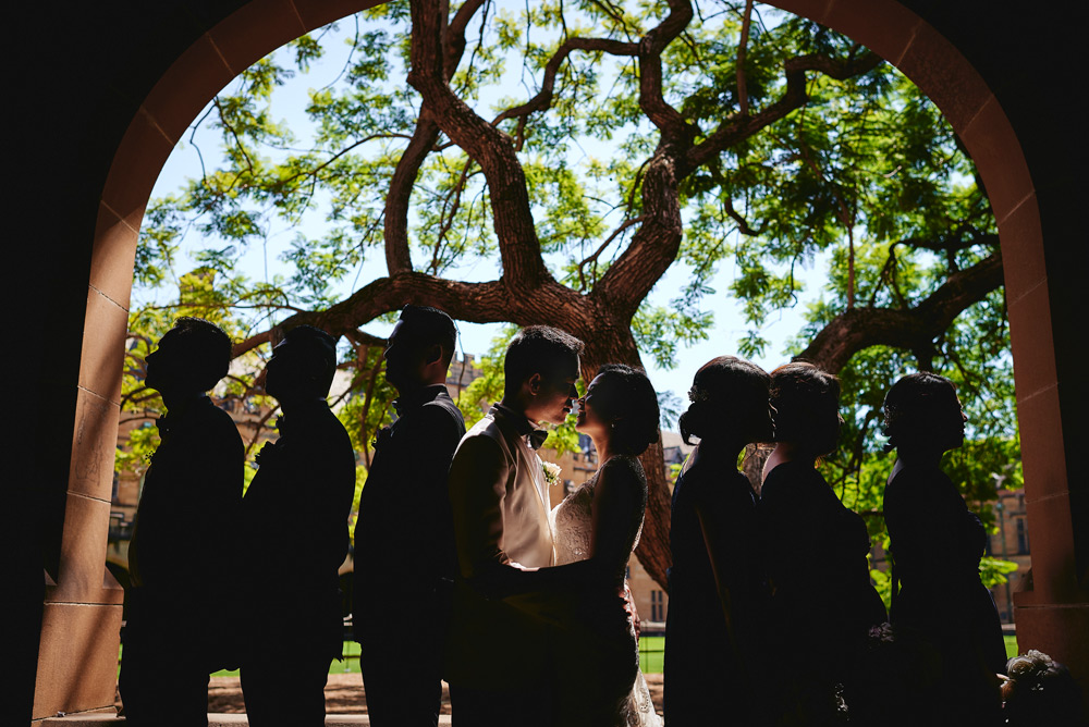 Wedding photos at Sydney Uni