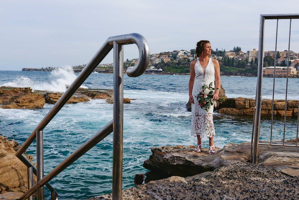 Coogee Beach bride