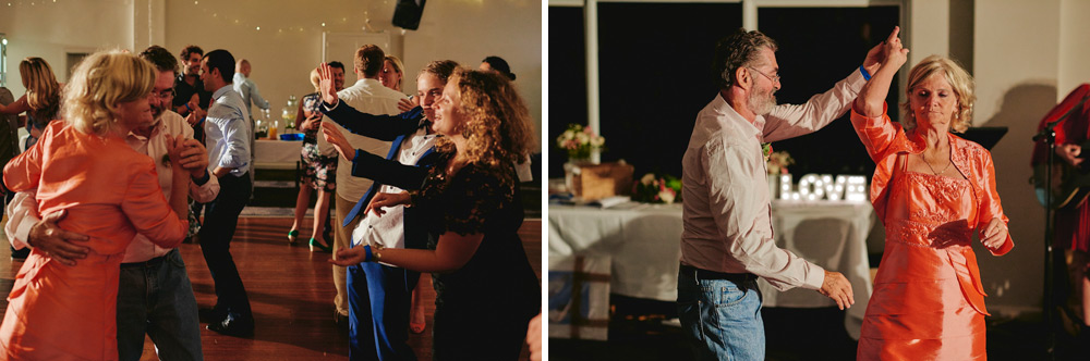 Parents of the groom dancing