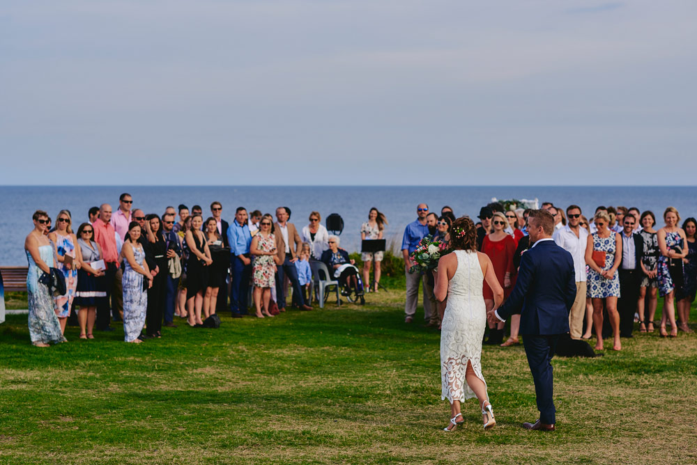 Walking down the aisle at Coogee