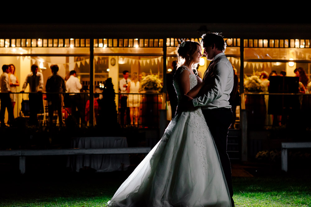 wandin estate wedding photography at night