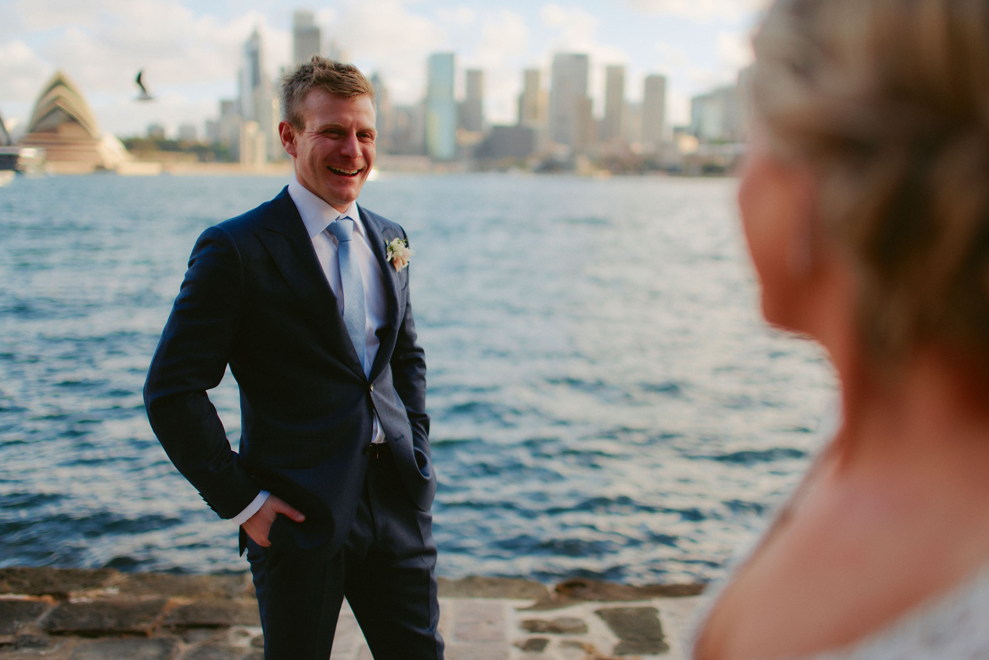 Groom on Sydney wedding day