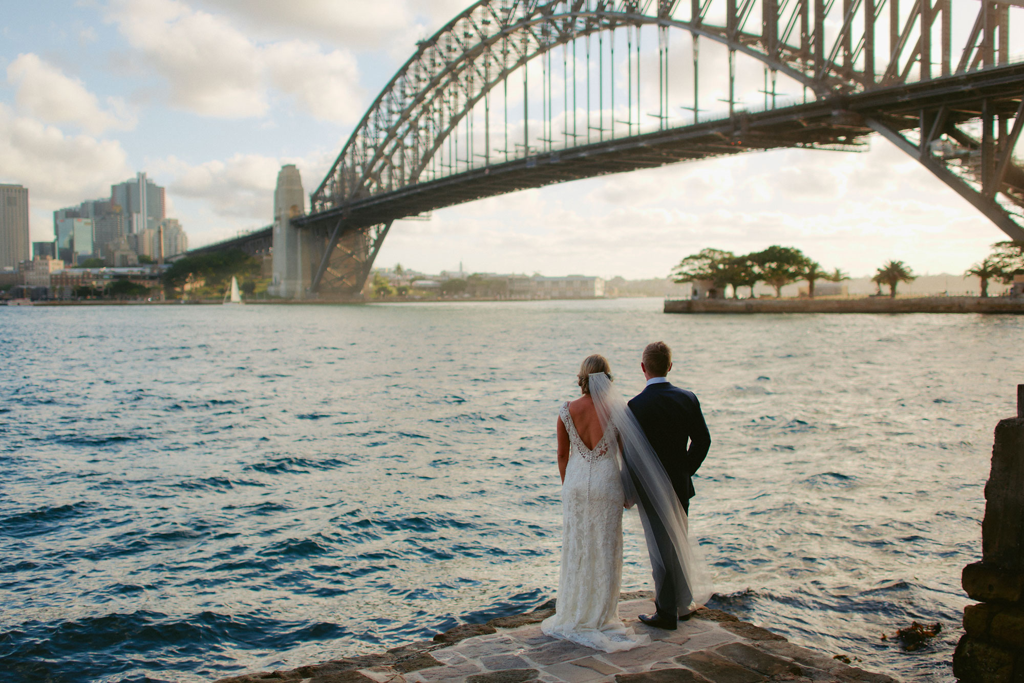 Wedding photography on Sydney Harbour
