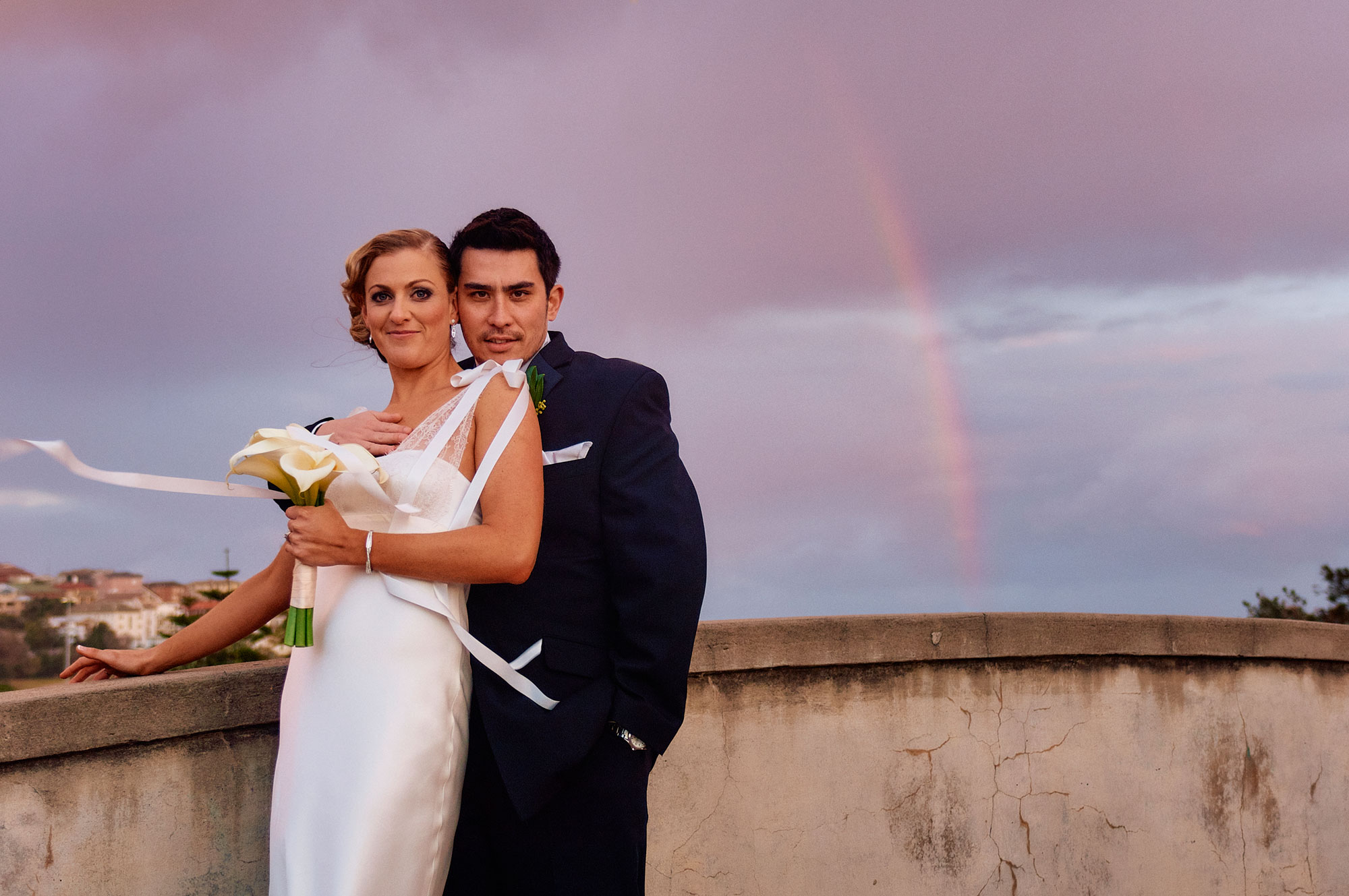 Sunset wedding photos Bondi