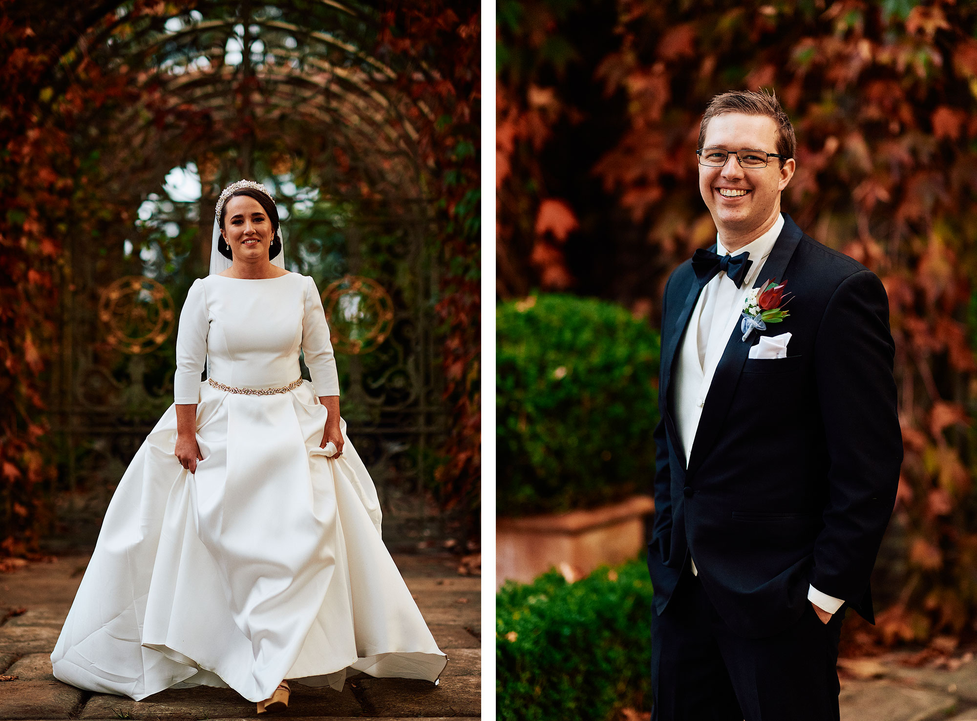Bride and Groom portraits at Milton Park