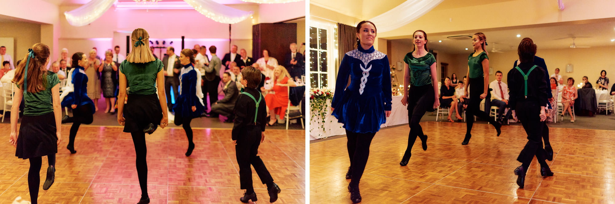 Irish dancing during Craigieburn wedding reception