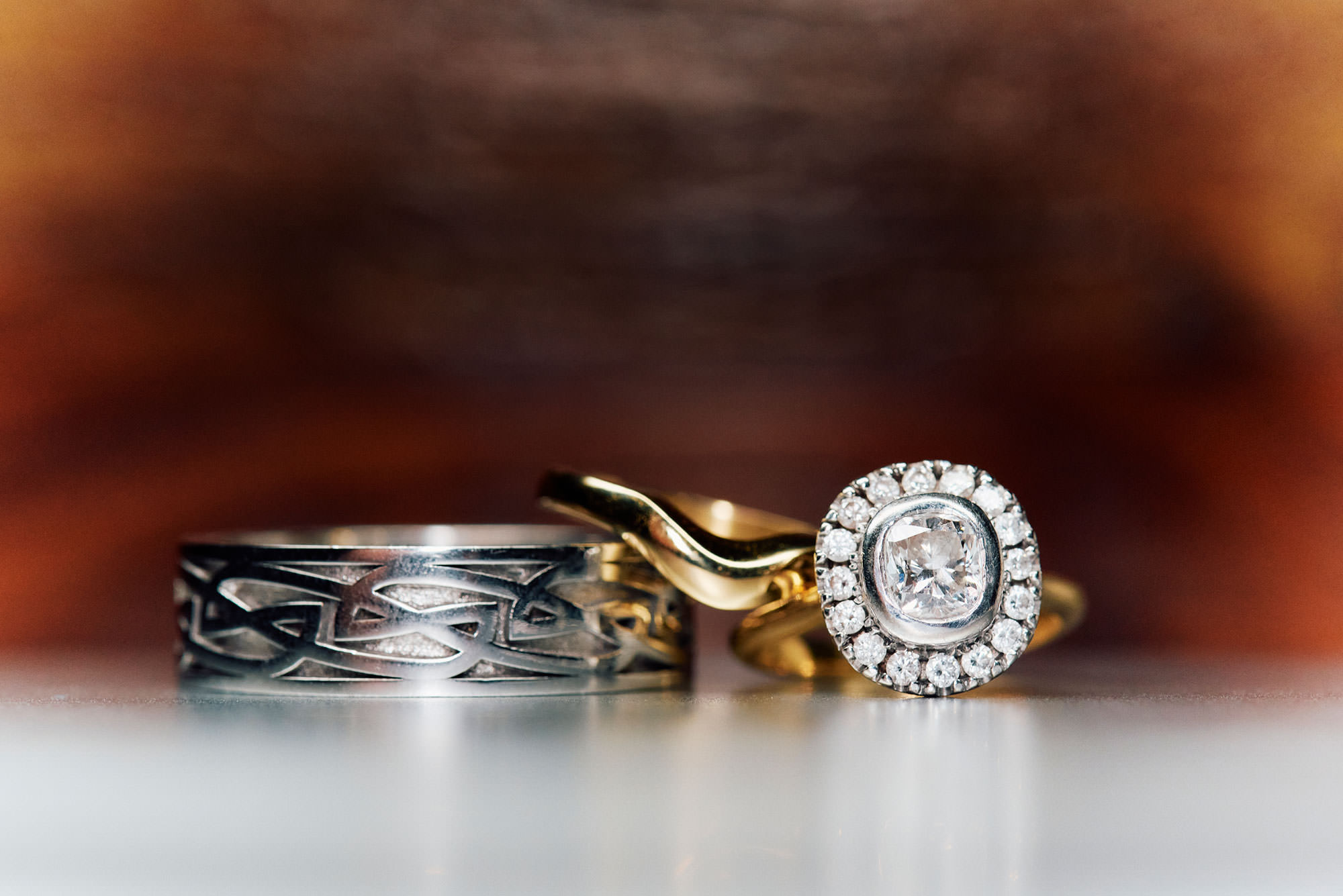 Wedding and engagement rings