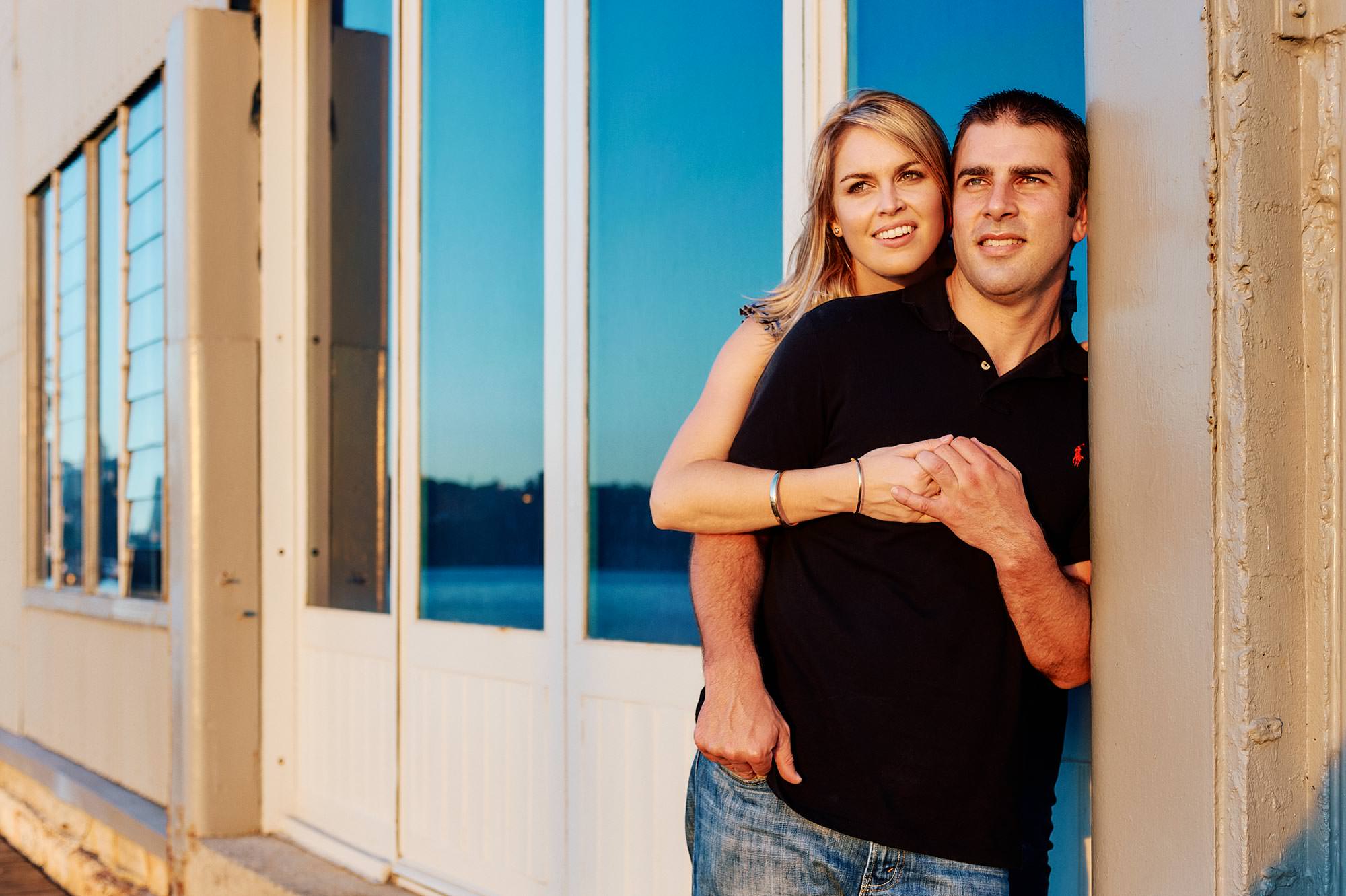 David and Katie's engagement session in Balmain