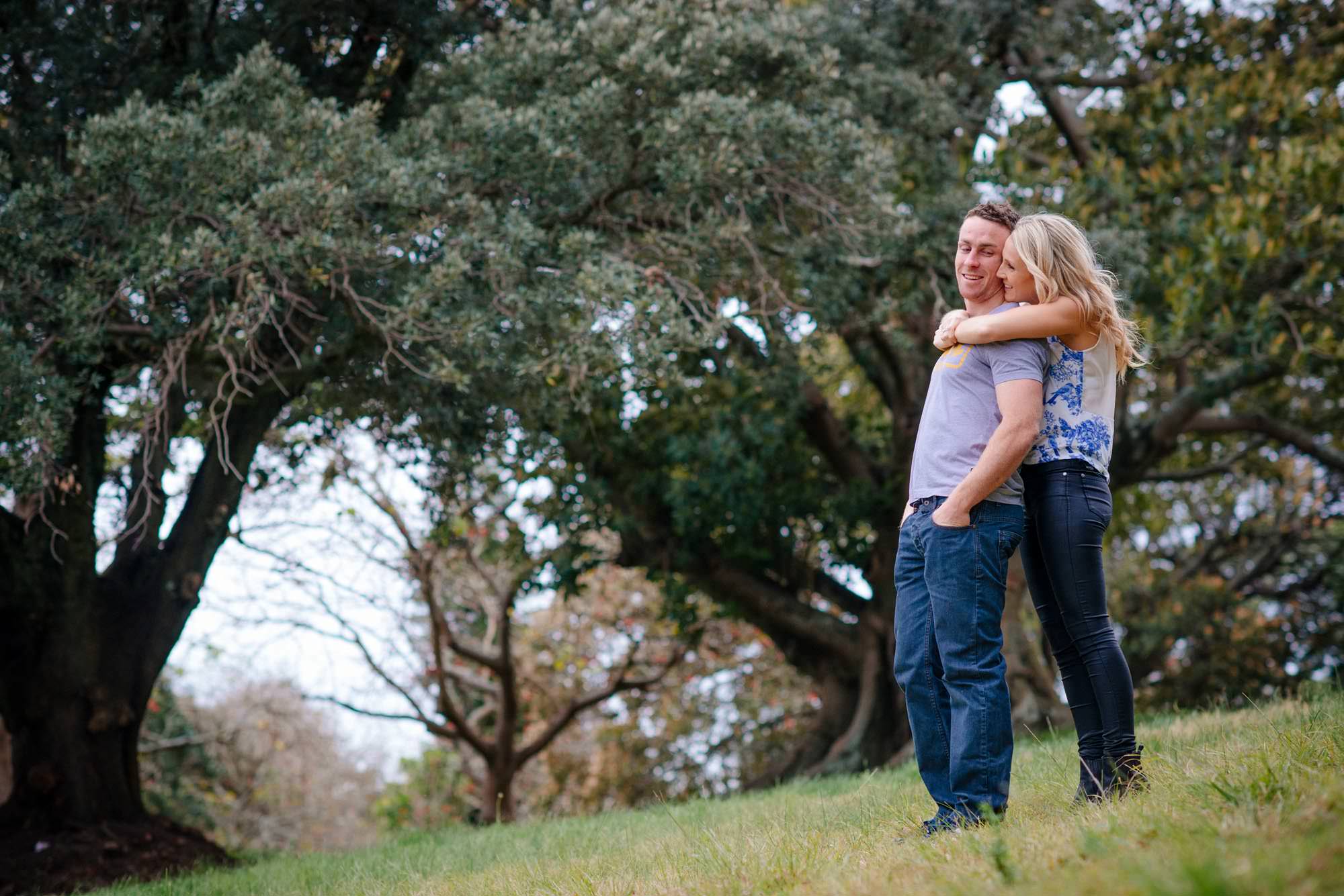 James and Jess Engagement session in Centennial Park