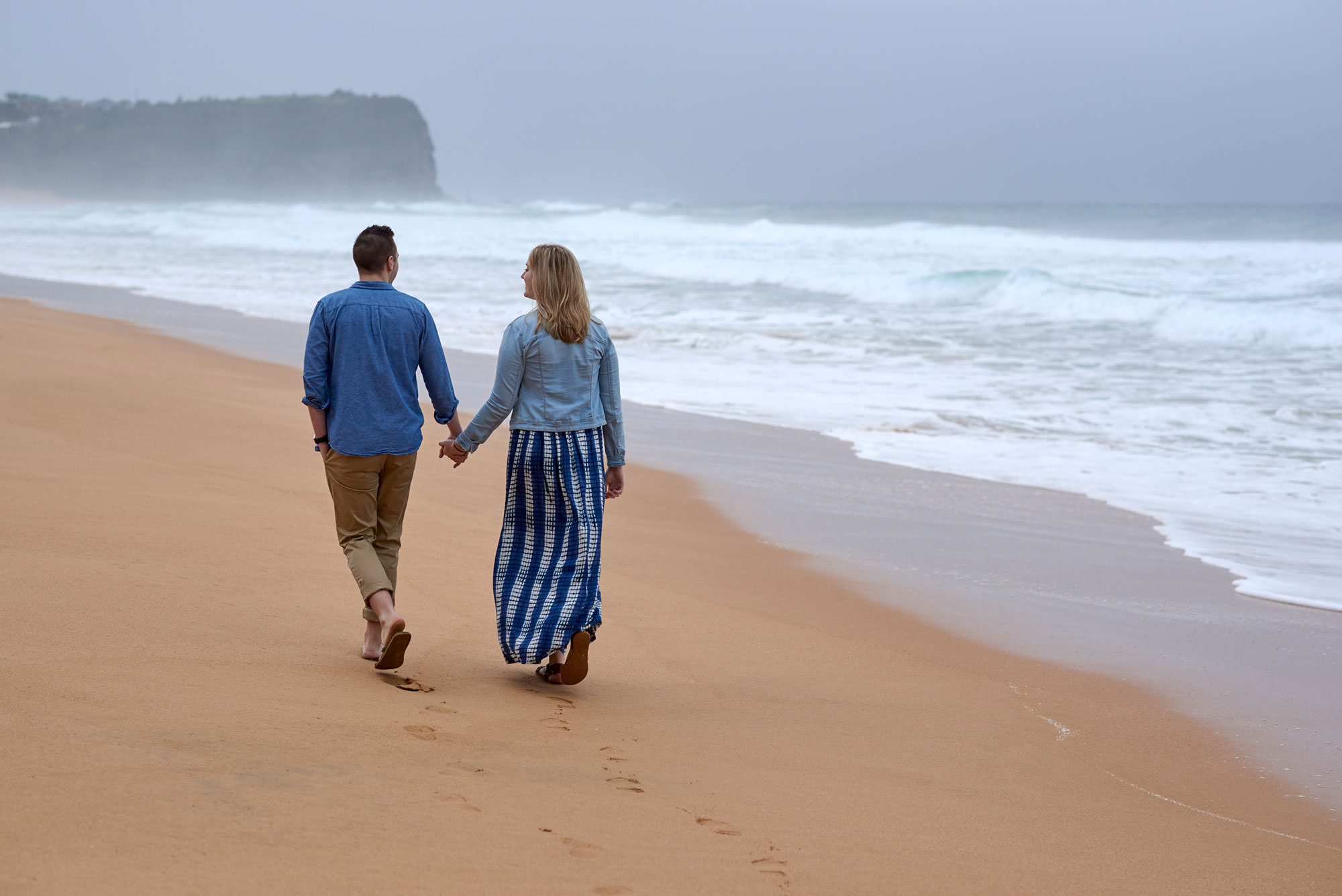 Walking on the beach at Mona Vale