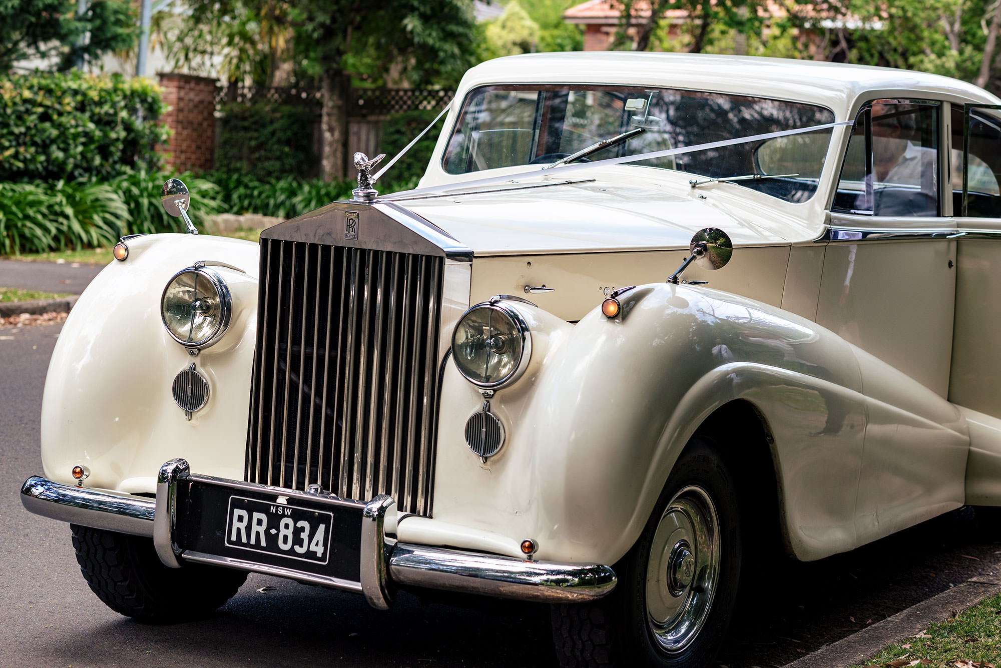 A Rolls-Royce wedding car