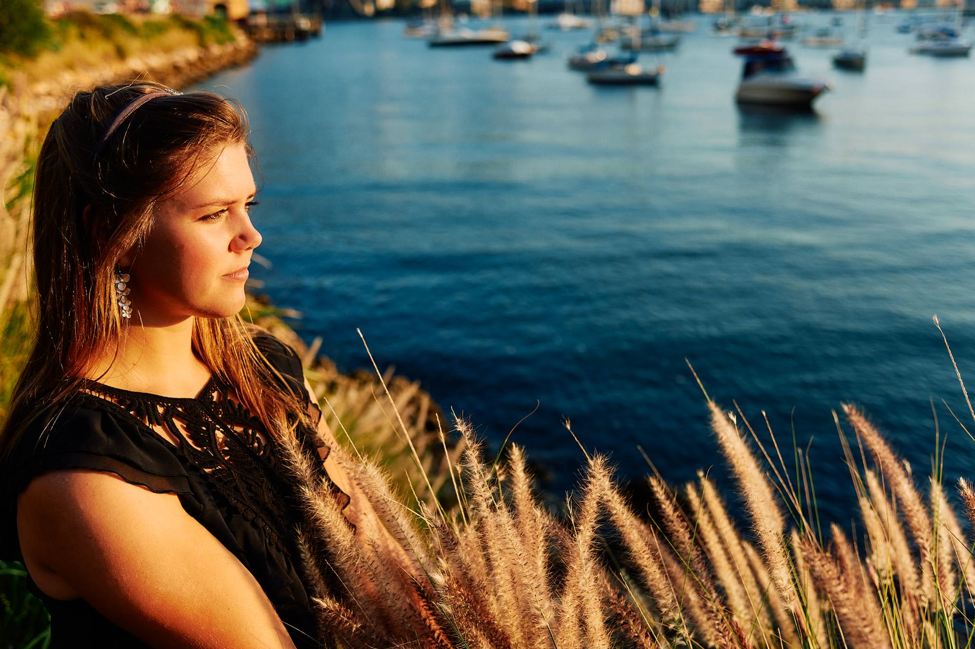 Lara overlooking Lavender Bay