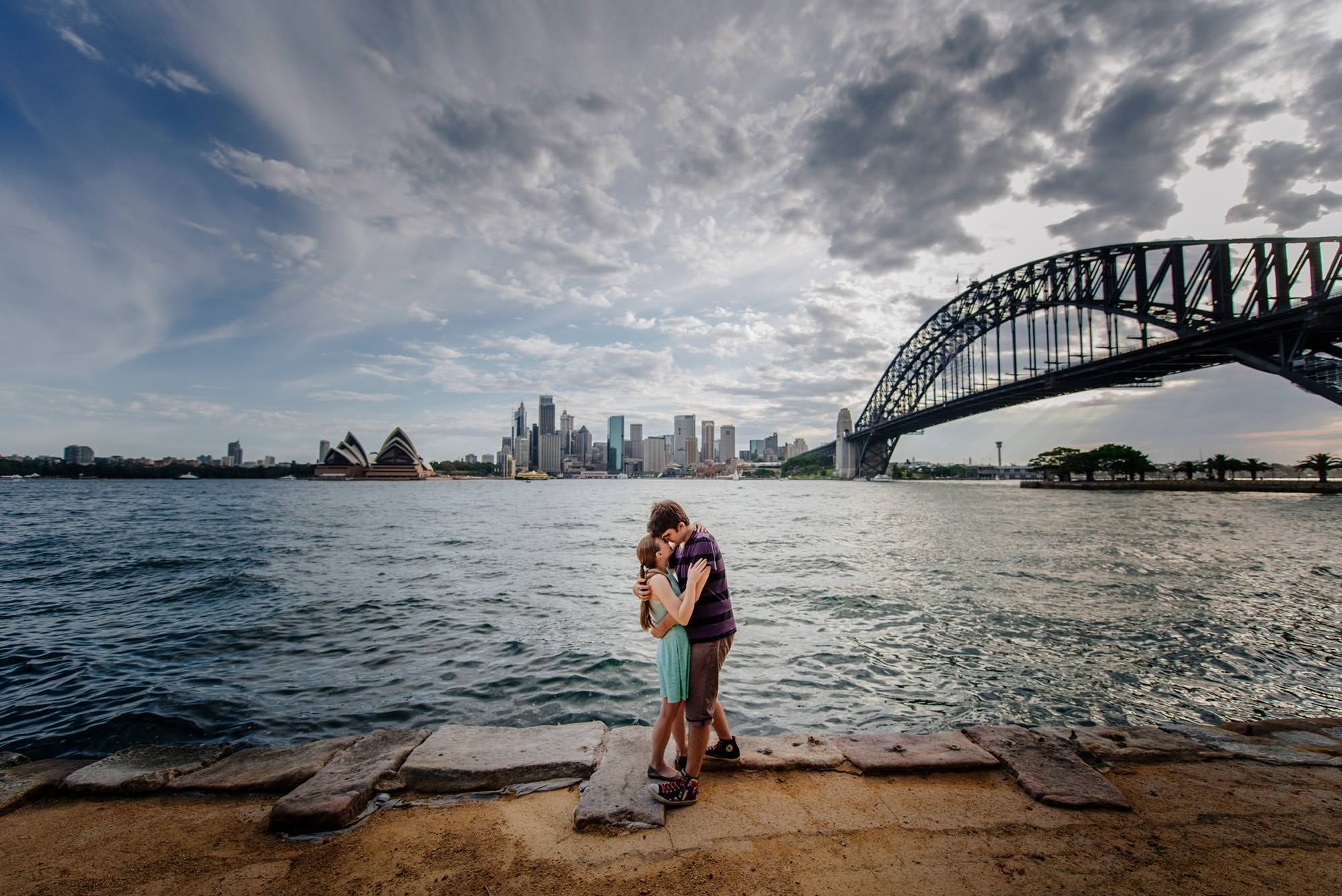 Sydney Harbour pre-wedding photoshoot