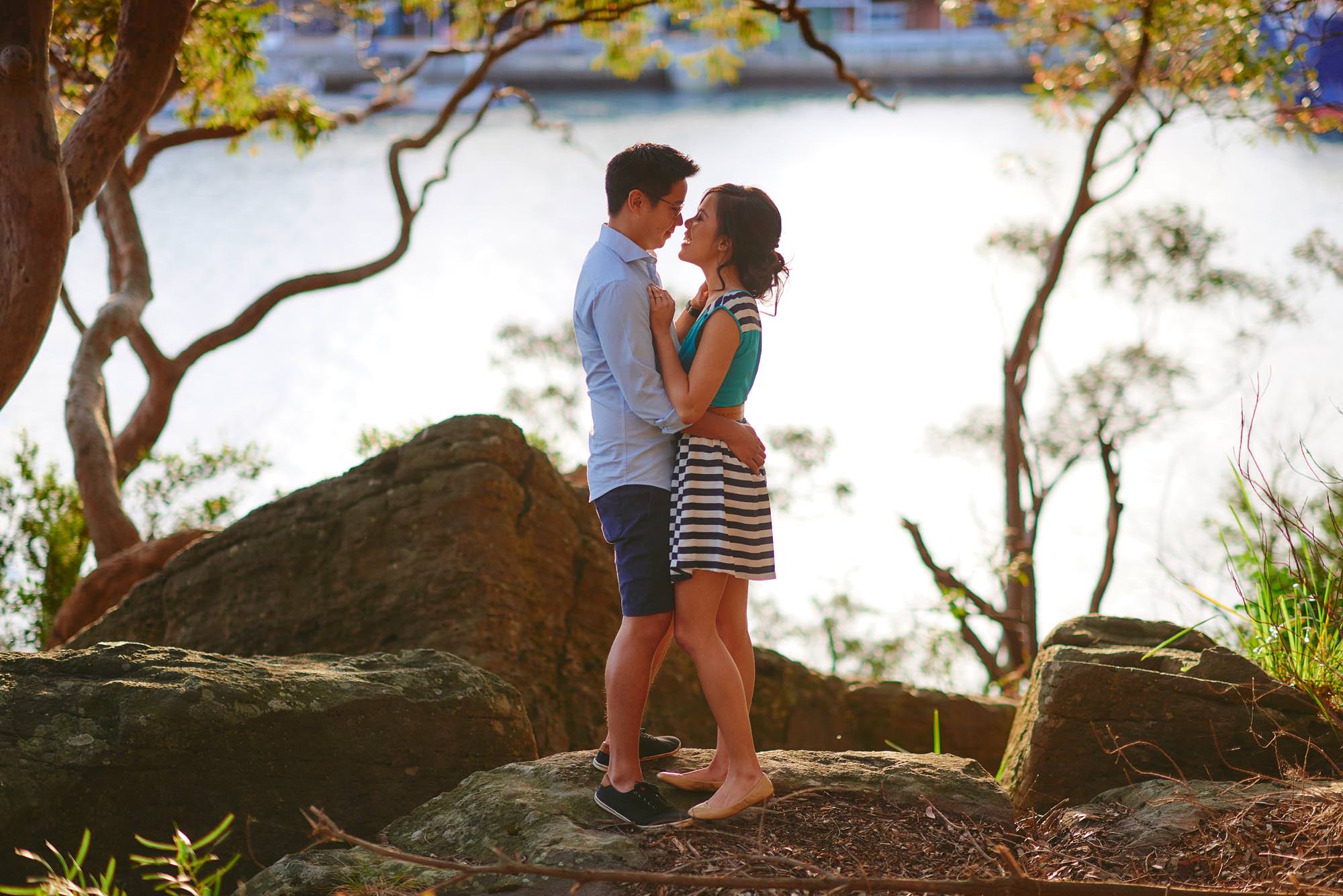 Sydney Harbour Engagement Session of Barbara and Daniel