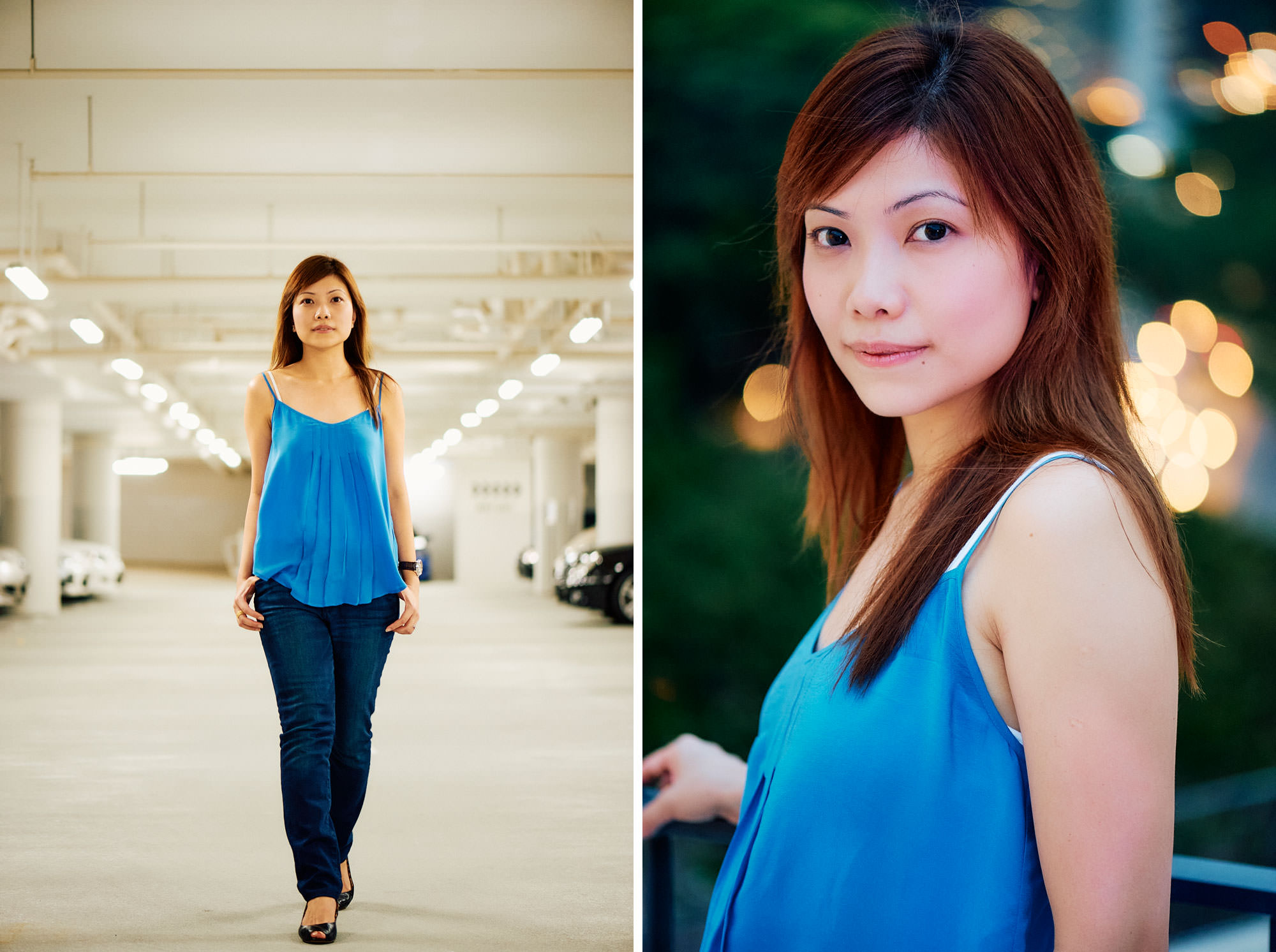 Portraits of Natasha in Singapore