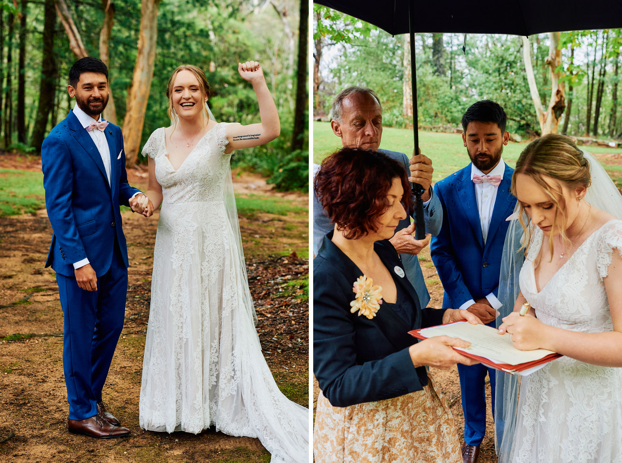 Finally married in the Blue Mountains