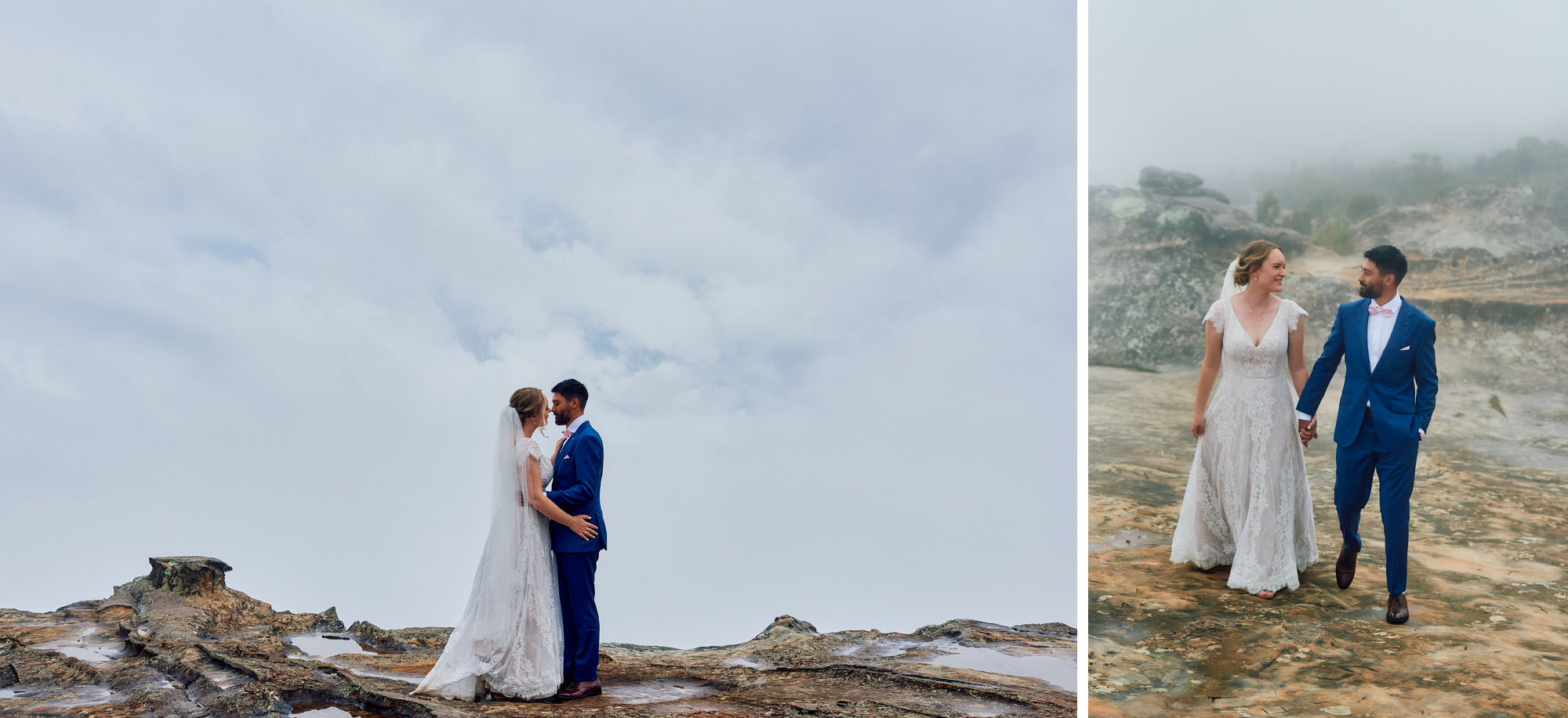 Misty Blue Mountains wedding photos