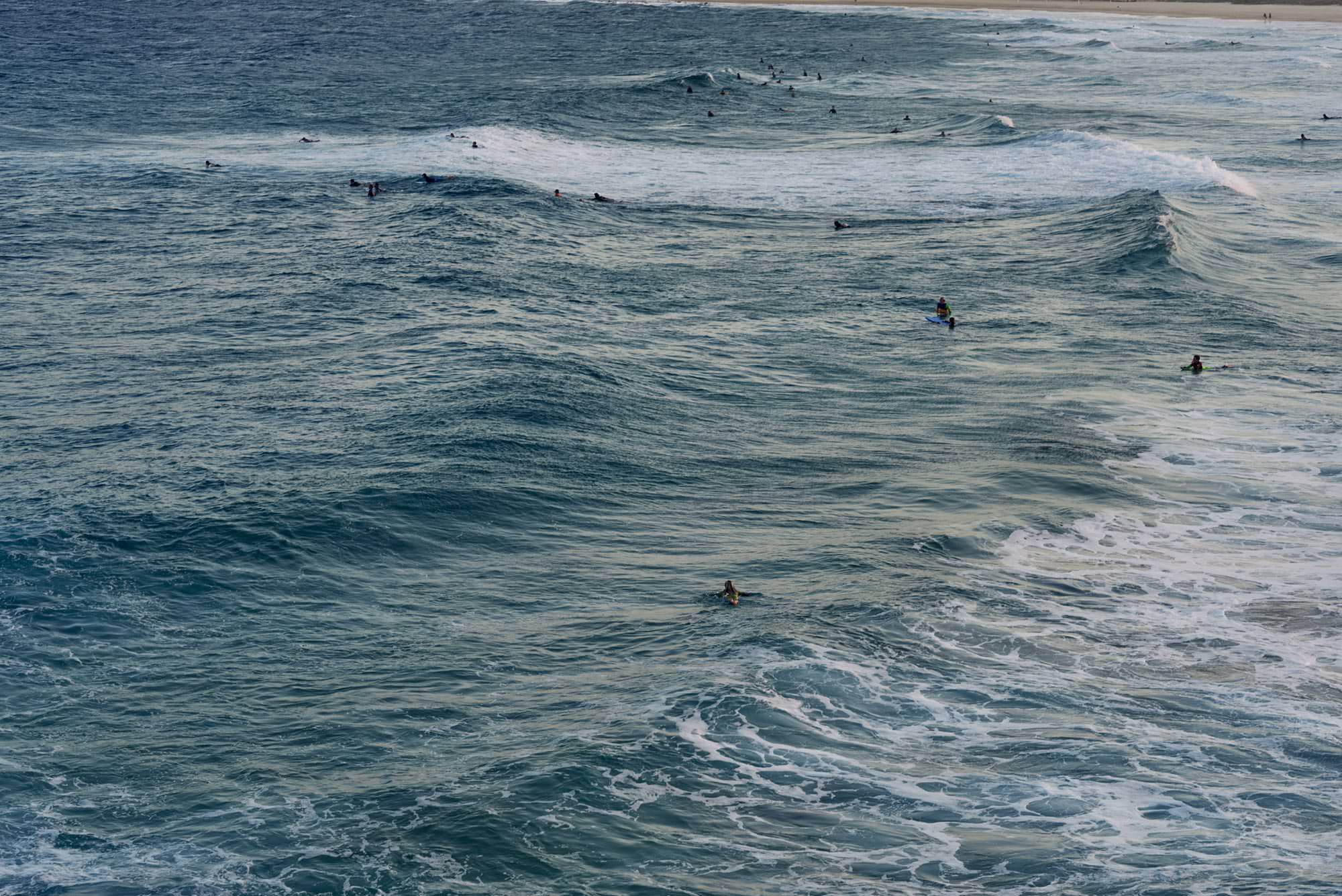 Surfers at Maroubra Beach