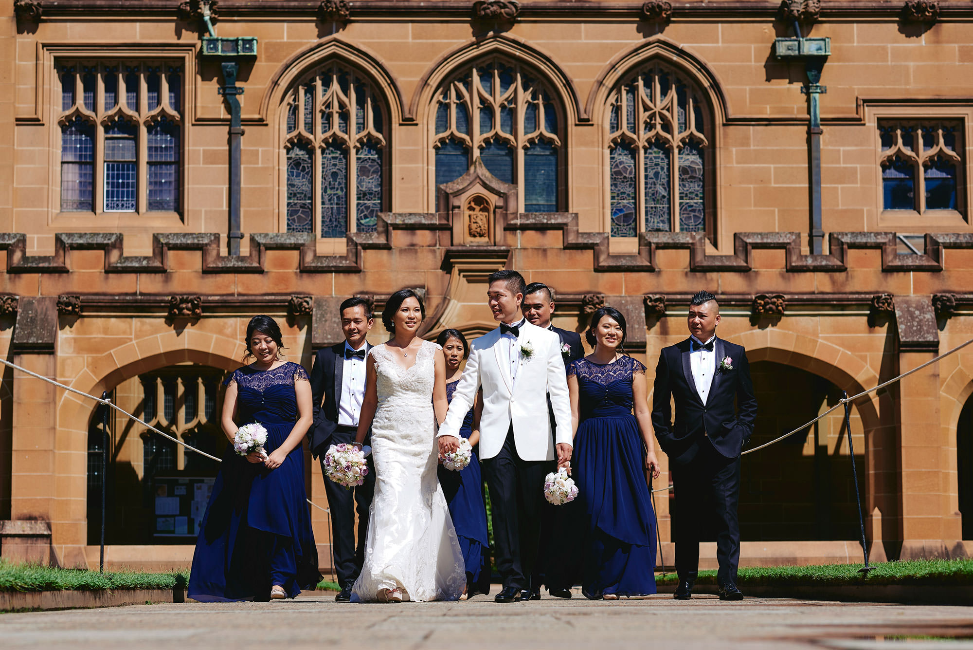 Quadrangle at Sydney Uni for Vu and Vivian wedding photos