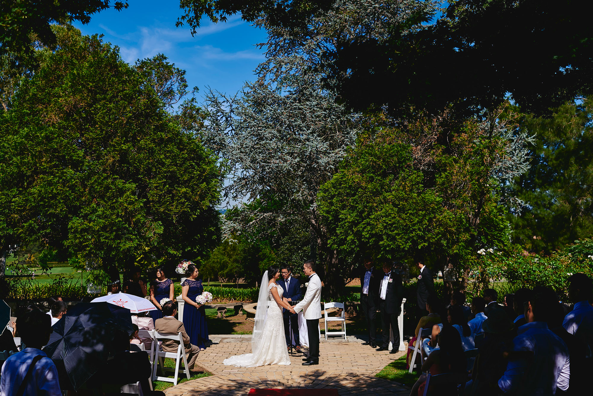 Wedding ceremony at Oatlands House