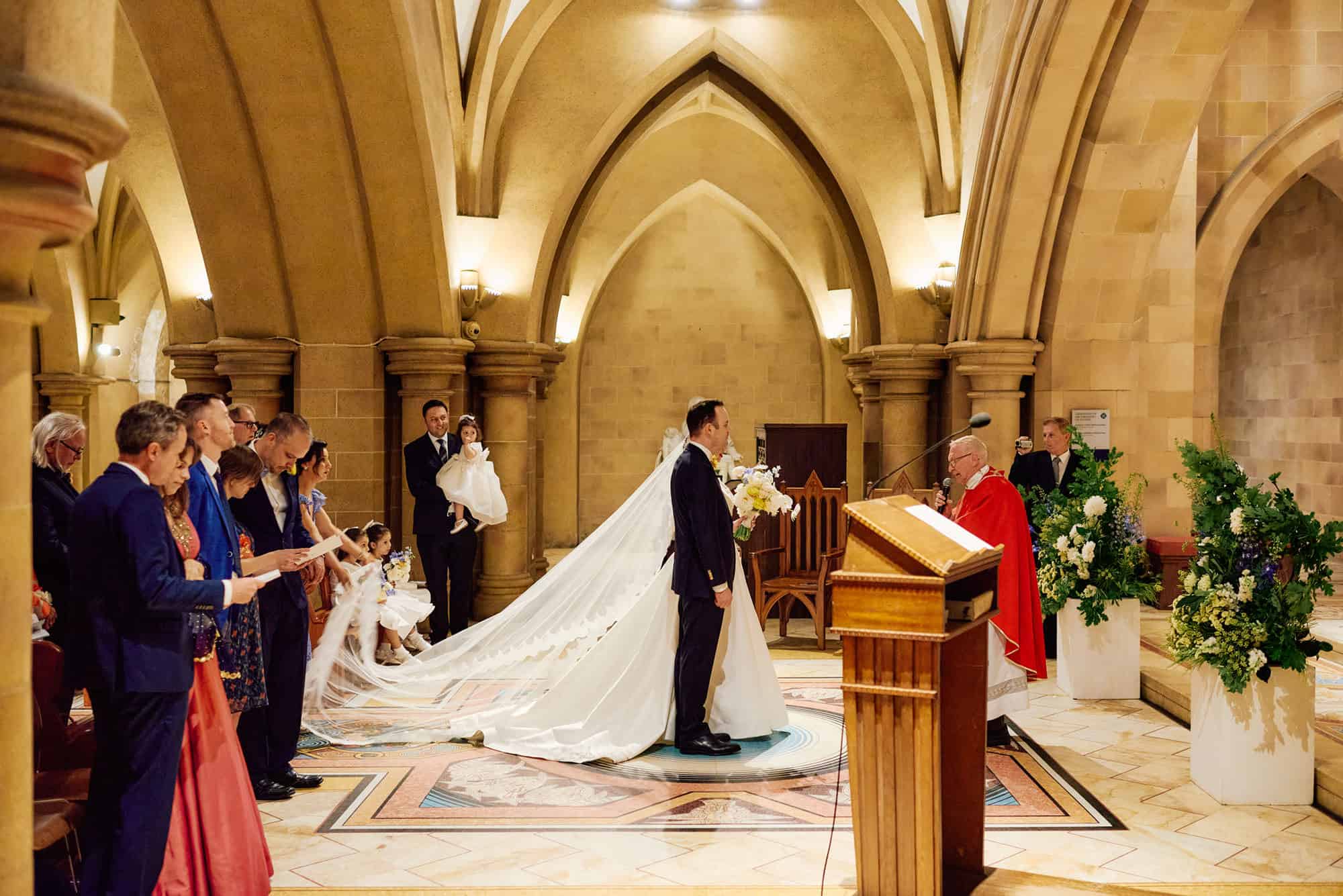 Wedding ceremony in St Mary's Cathedral Crypt